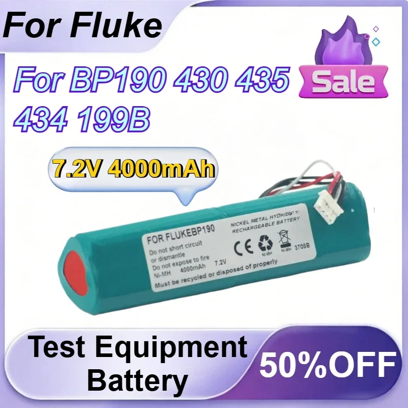Фото для Fluke BP190 430 435 434 199B Сменный аккумулятор для измерительного оборудования 7.2В 4000мАч Ni-MH аккумулятор №1