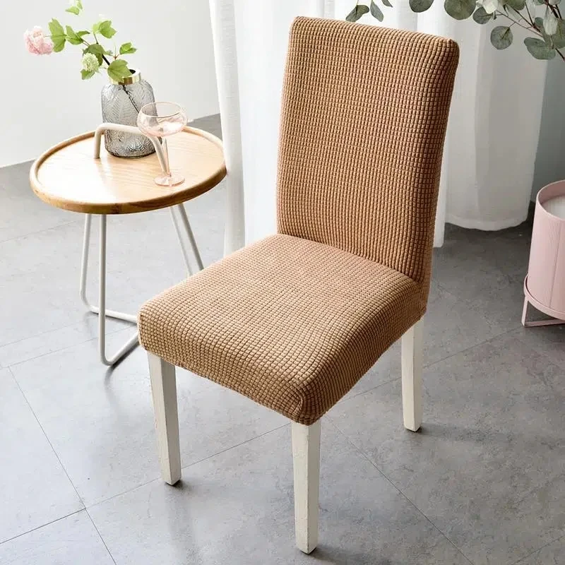

Nordic Style Fleece Chair Cover Four Seasons Universal Backrest Seat One-piece Cover High Elasticity Office Chair Cover
