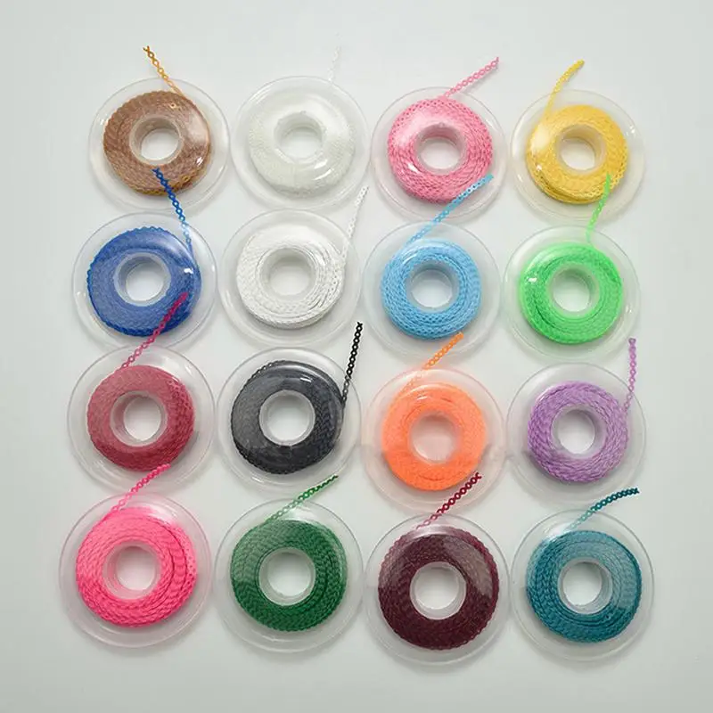 

4.75m Length 1 pc Dental Orthodontic Elastic Ultra Continuous Chains High Spool Distance Short Type Strength Rubber Power E3D9