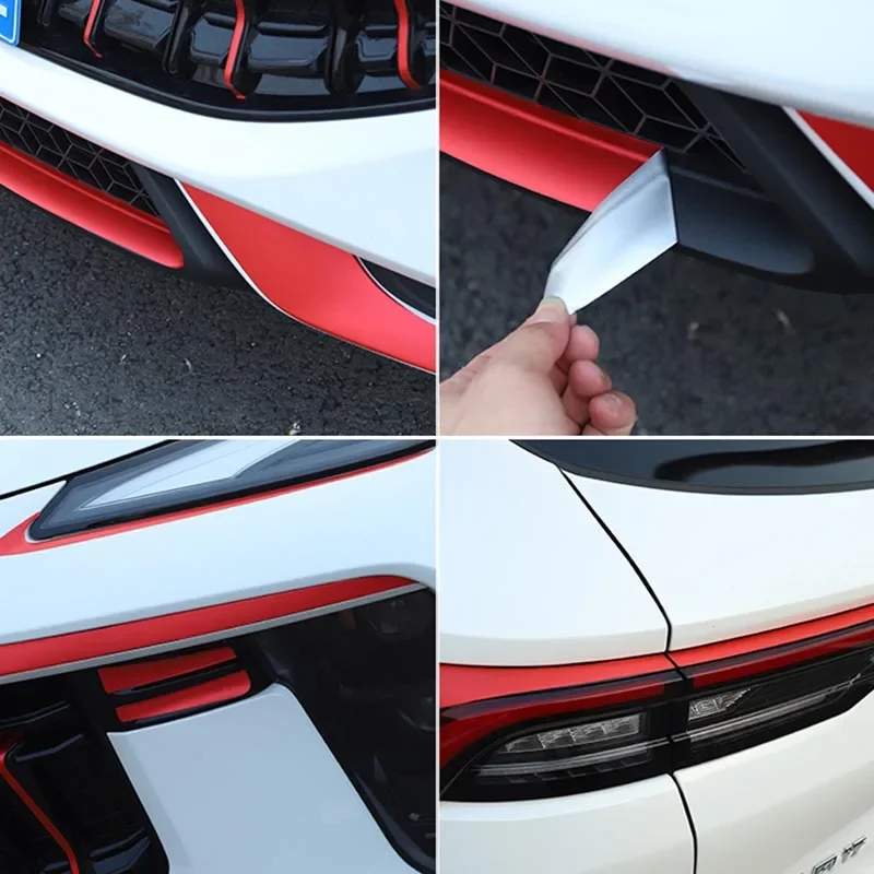 Фото Красная декоративная наклейка на кузов для DMF FORTHING T5 EVO 2023-2025 Dongfeng T5evo №2