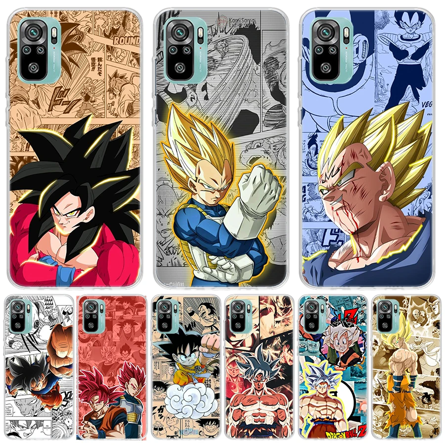 Чехол для телефона Son Dragon Ball Xiaomi Redmi Note 10 11 9 8 10S 11S 11T 11E Pro 9T 9S 8T 7 6 5 5A |