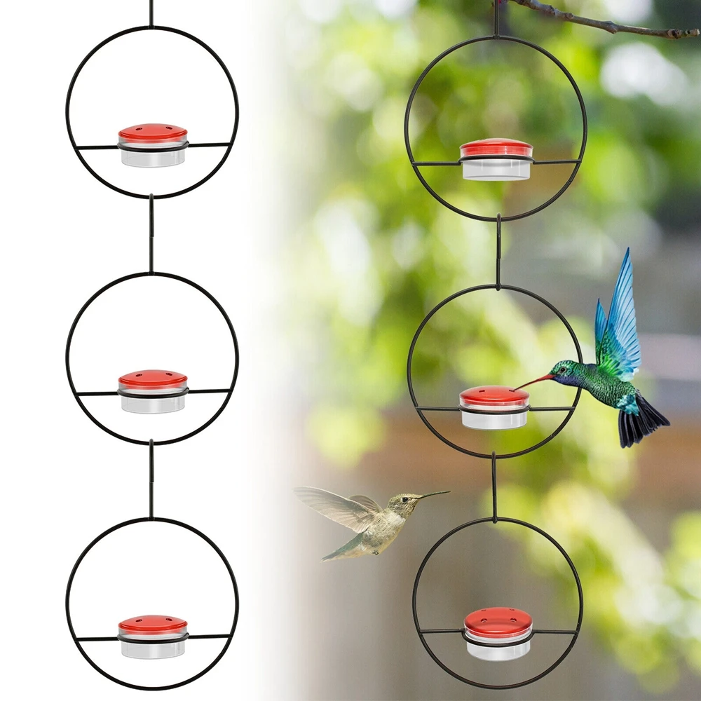 Портативная круглая подвесная Кормушка Для Колибри Штабелируемая с
