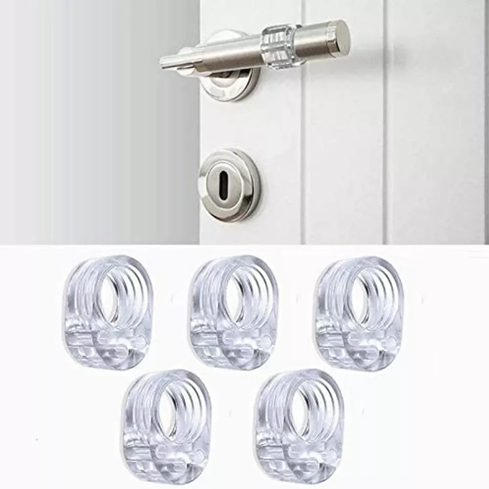 

Door Handle Stopper Transparent PVC Door Handle Buffer Wall Protection Shock Absorber for Office Home Kitchen Bedroom