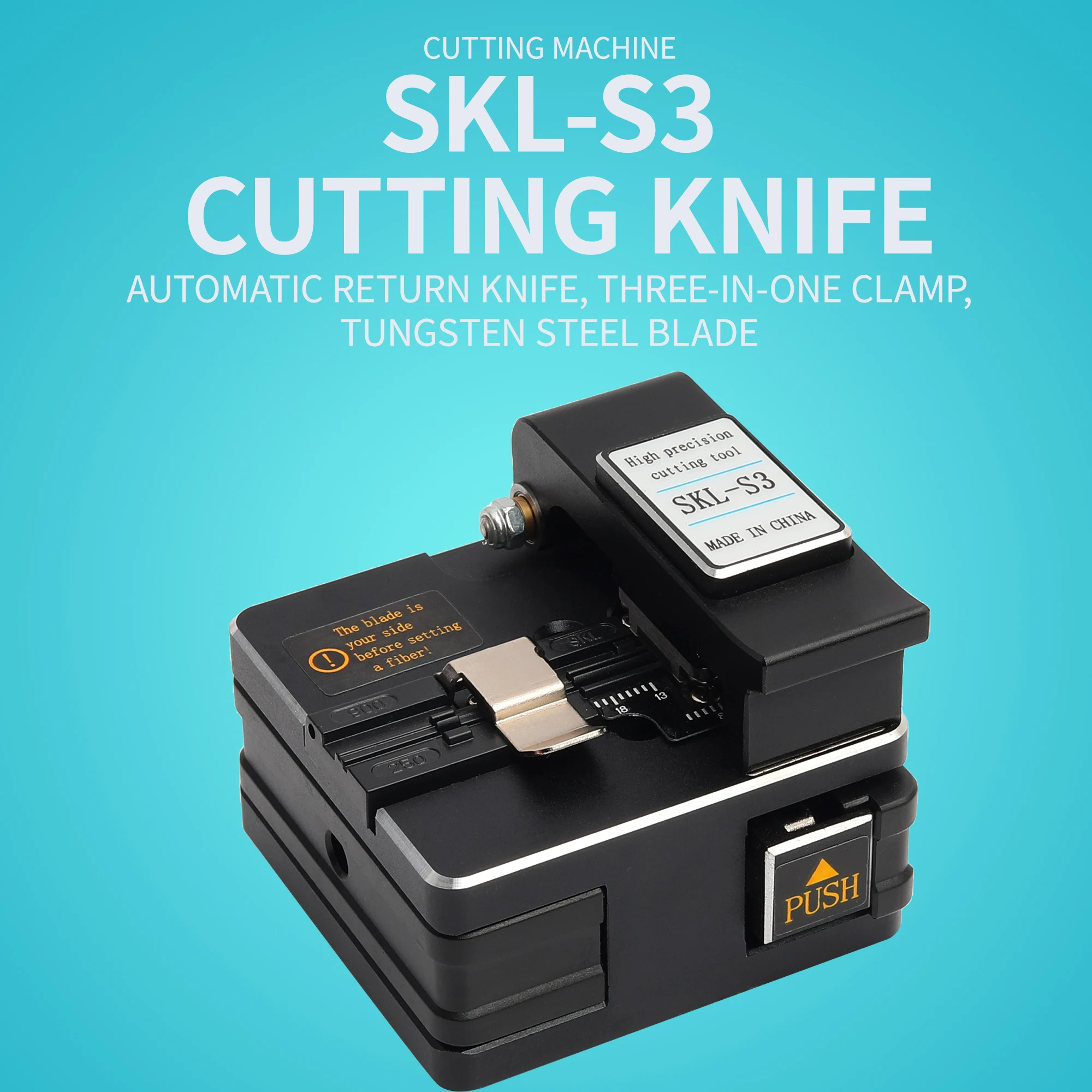 Hot-Melt FTTH Tool Kit   Bag  SKL-S3 Fiber Cleaver With Wire Stripper Suit 12Pcs Set