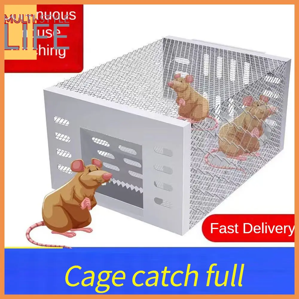 

Reusable Mouse Trap Large Space Rat Trap Cage High Efficiency Non-toxic Household Continuous Mousetrap Rat-catching Artifact