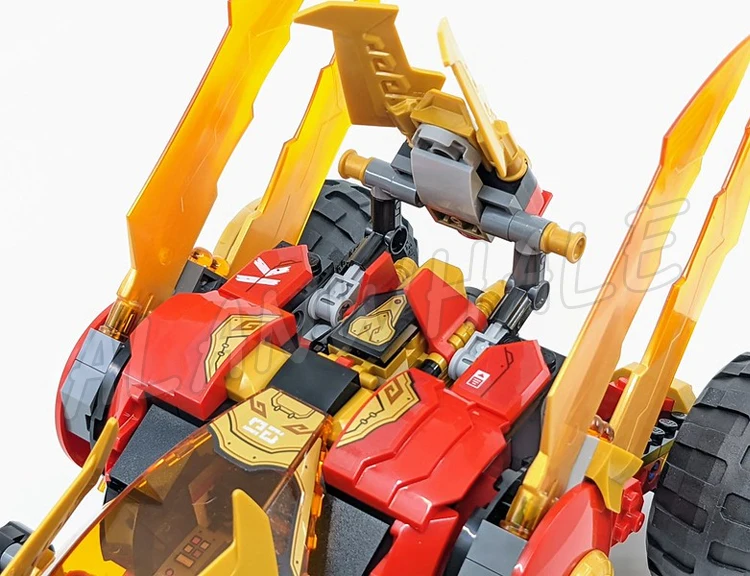624 шт. Shinobi Crystallized Kai's Golden Dragon Raider автомобильные ходунки в стиле багги 60012 наборы