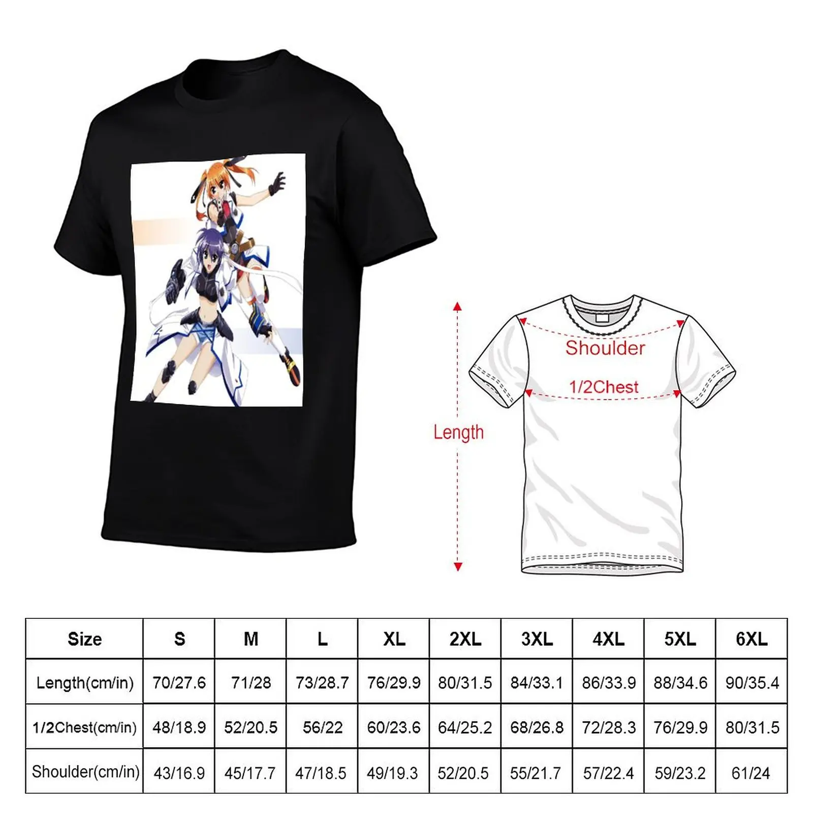 Футболка Subaru Nakajima and Teana Lanster (Mahou Shoujo Lyrical Nanoha StrikerS) большого размера роскошная