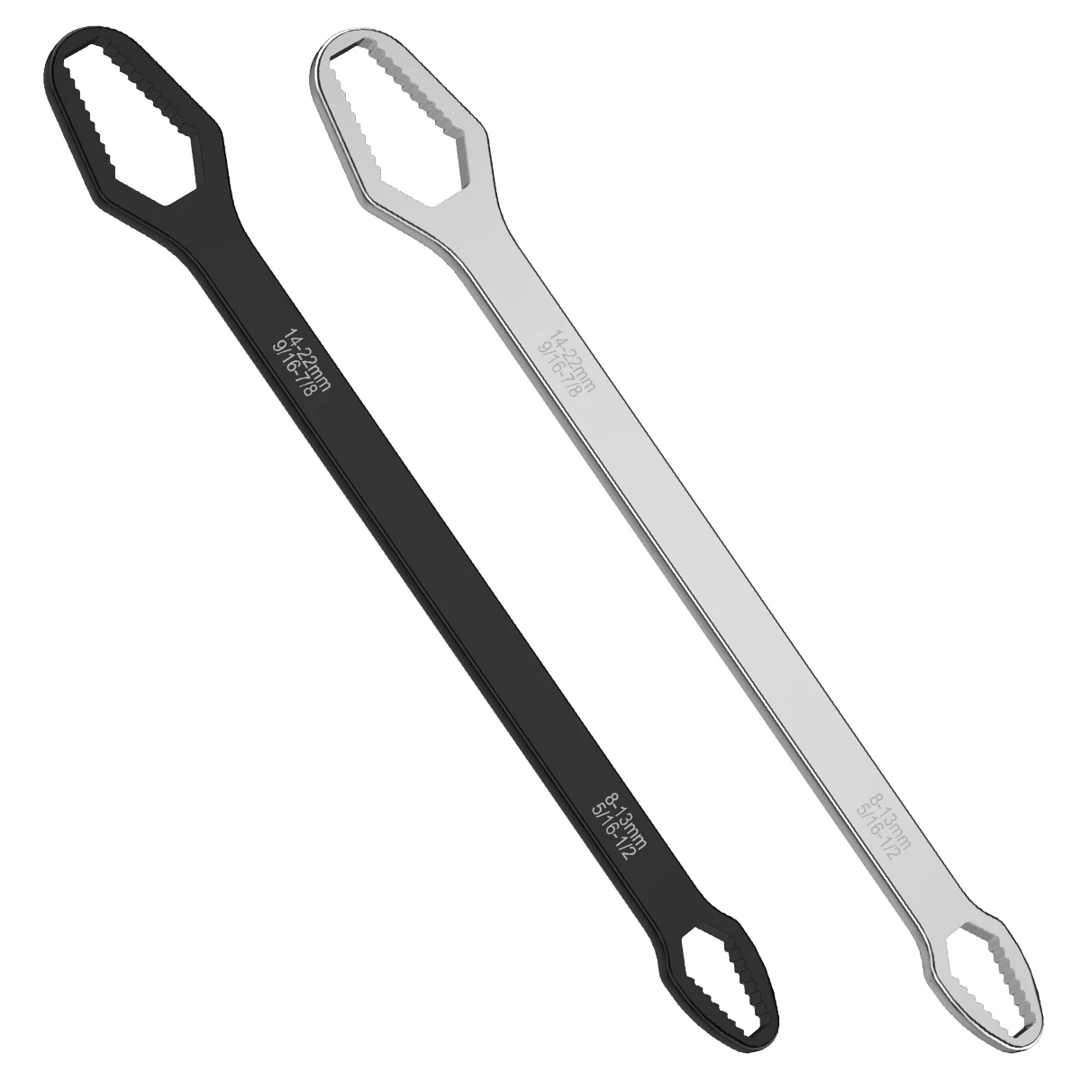 

2Pcs Wrench 5/16inch-7/inch Double-head Torx Wrench Universal Spanner Hand Tools Alloy Ratchet Wrench for Car Engineering Repair