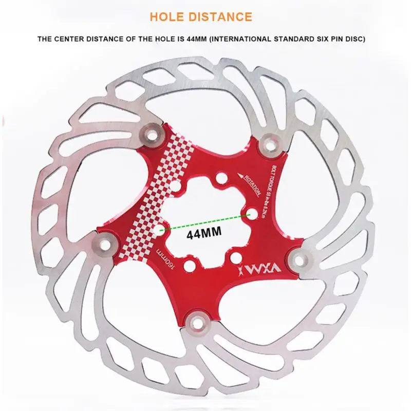 

VXM MTB Bike Disc Brake Rotor Six Spike Hydraulic Brake Rotor Bike Floating Rotor 160 180 203MM Rear Brake Rotor Bicycle Parts
