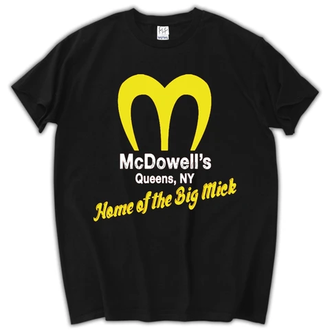 Забавная винтажная Мужская футболка McDowells в стиле 80-х с изображением героев фильма «Большая Мик»
