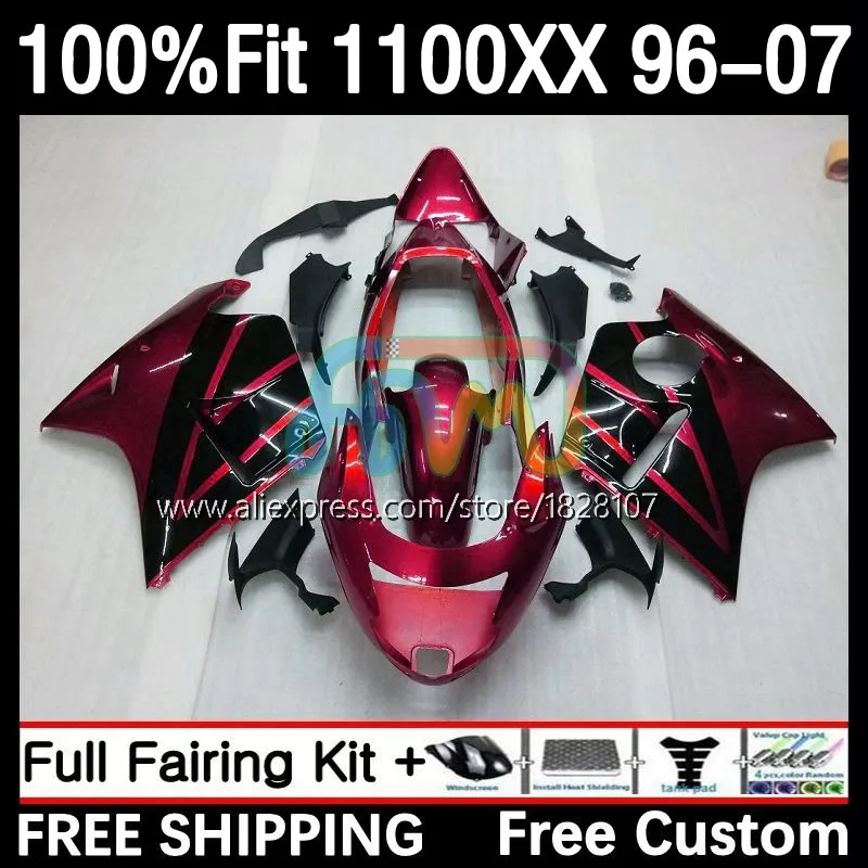 

Blackbird For HONDA red glossy CBR 1100XX CBR1100 XX 43No.107 CBR1100XX 96 97 98 99 00 01 2002 2003 2004 2005 2006 2007 Fairing