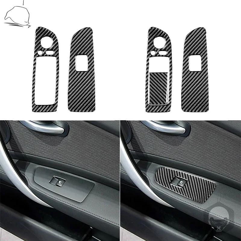 Наклейки из углеродного волокна для BMW 1 серия E81 E82 E87 E88 2008-2013 электрические окна