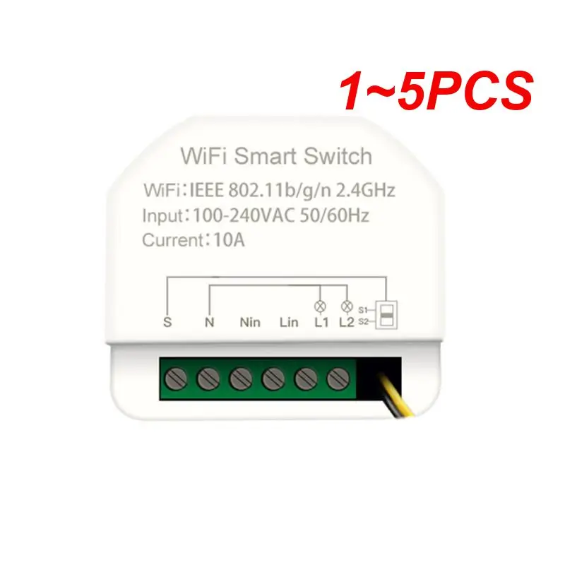 

Умный мини-выключатель Tuya, Wi-Fi, 2 клавиши, 100-240 В