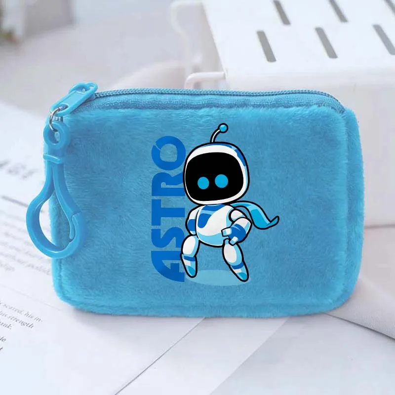 Фото Квадратный кошелек AstroBoted с принтом на игровую тематику, портативный мини-кошелек с мультяшным рисунком, сумка для хранения денег в стиле аниме, подарки на день рождения №2