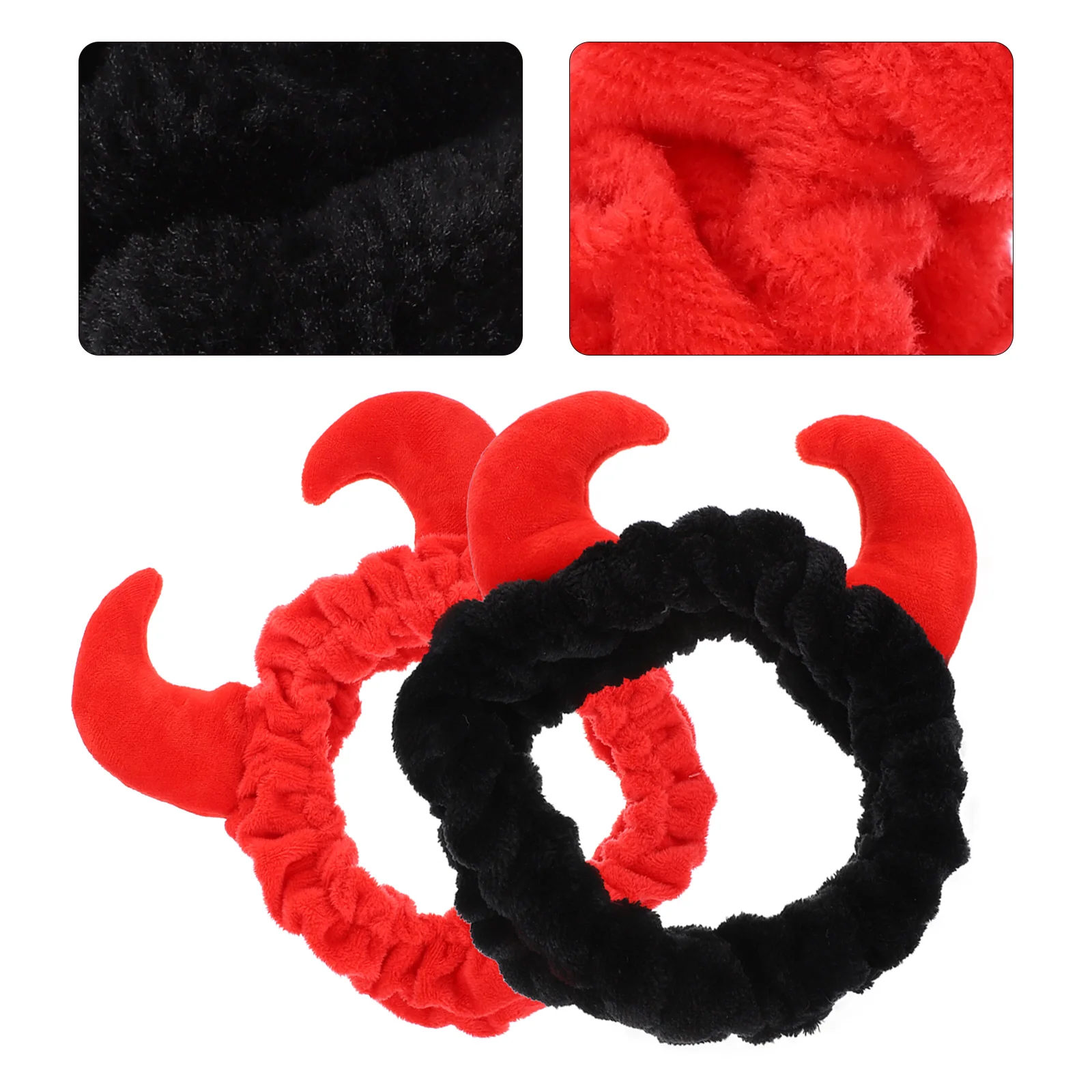 

Face Wash Hair Tie Women Headband Headwrap Reusable Shower Lovely Horn