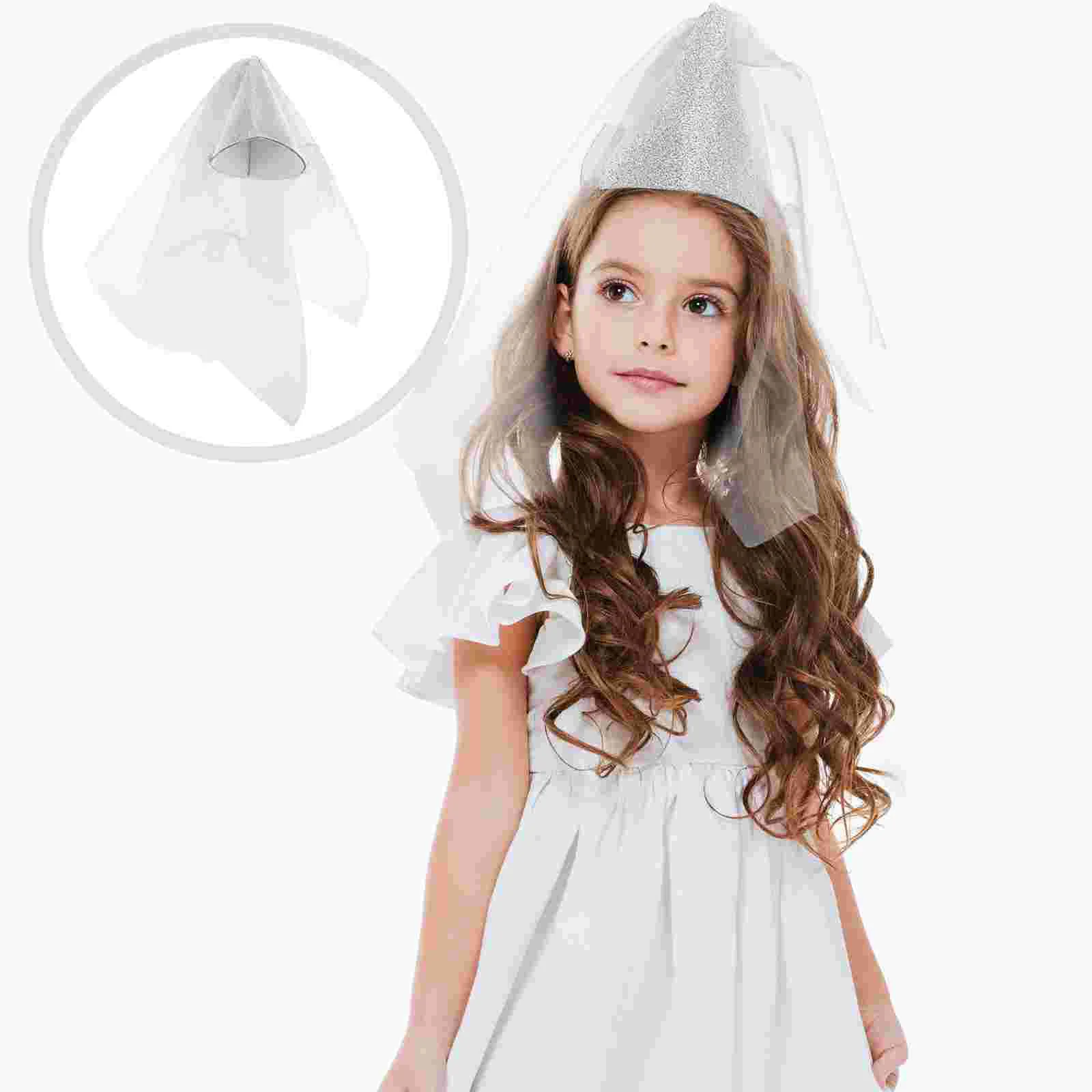 

Birthday Party Baby Hat Headband Hats Kidsprincess Tiara Child Cap Cone Veil Booth Photo Headpiece 1St Props Happy Childrenking