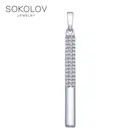 Подвеска SOKOLOV из серебра с фианитами, Серебро, 925, Оригинальная продукция