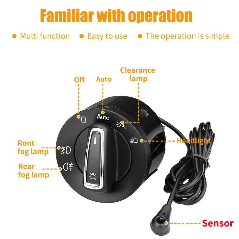 Автомобильная фара автоматический переключатель для Volkswagen Golf R32 Mk5 VW Jetta SportWagen Rabbit
