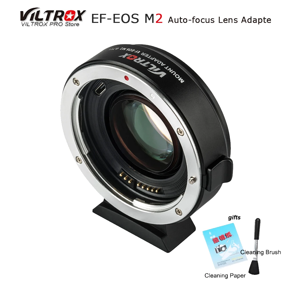 

Viltrox для фотовспышки M2 AF с автофокусом EXIF 0.71X уменьшить скорость бустера адаптер для объектива Turbo для объектива Canon EF для камеры EOS M5 M6 M50