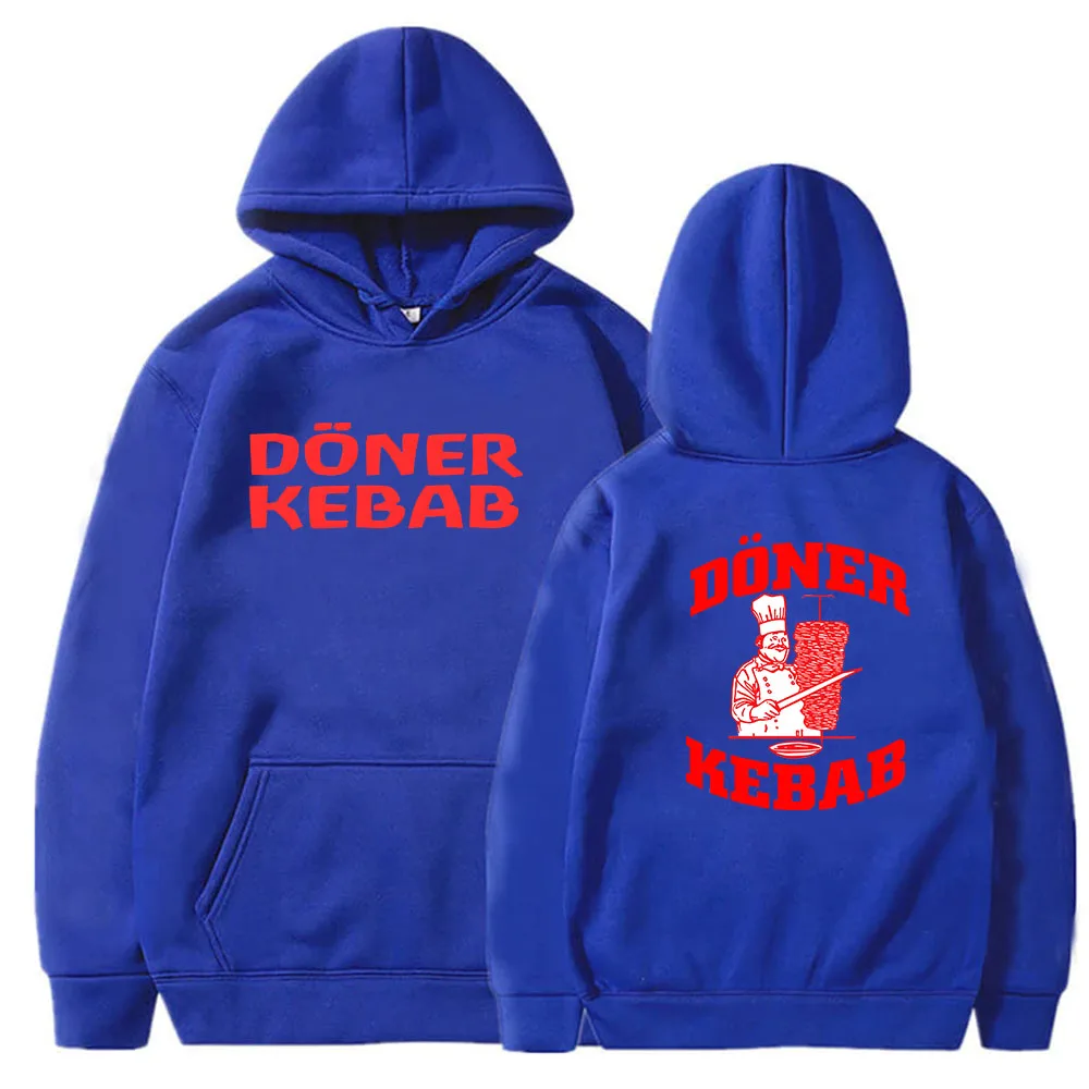 Doner Kebab Hoodies Funny Printed Sweatshirts with Hooded Women Y2k Clothes Mens Long Sleeve Pullover Autumn Harajuku Streetwear