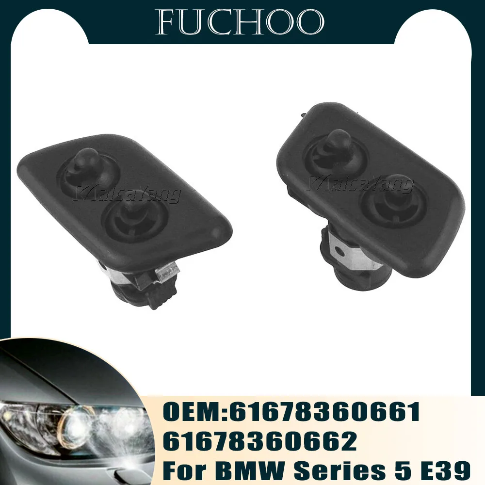 

Car styling For BMW Series 5 E39 525i 525iT 528i 530i 540i M5 Left Right Headlight Washer Nozzles 61678360661 61678360662