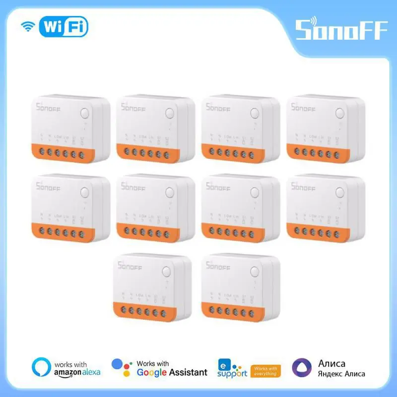 

Смарт-переключатель SONOFF MINIR4 с поддержкой Wi-Fi, 10 А