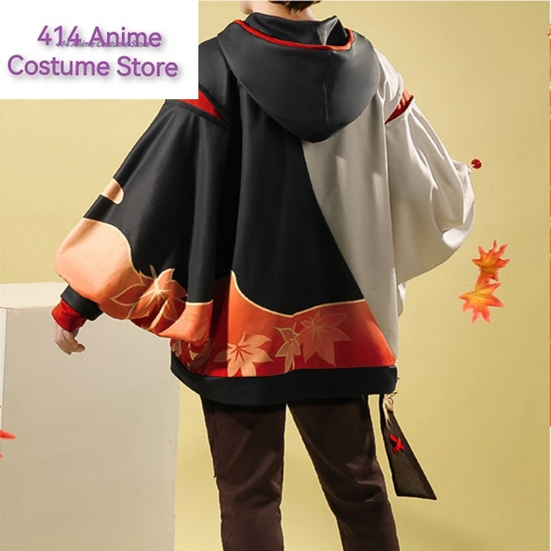 Толстовка с капюшоном и штаны Game Genshin Impact Kazuha каэдехара казуха повседневная