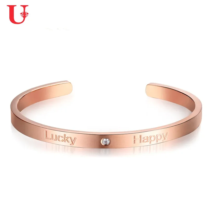 Регулируемый браслет на руку из титановой стали C-образной формы внутренняя