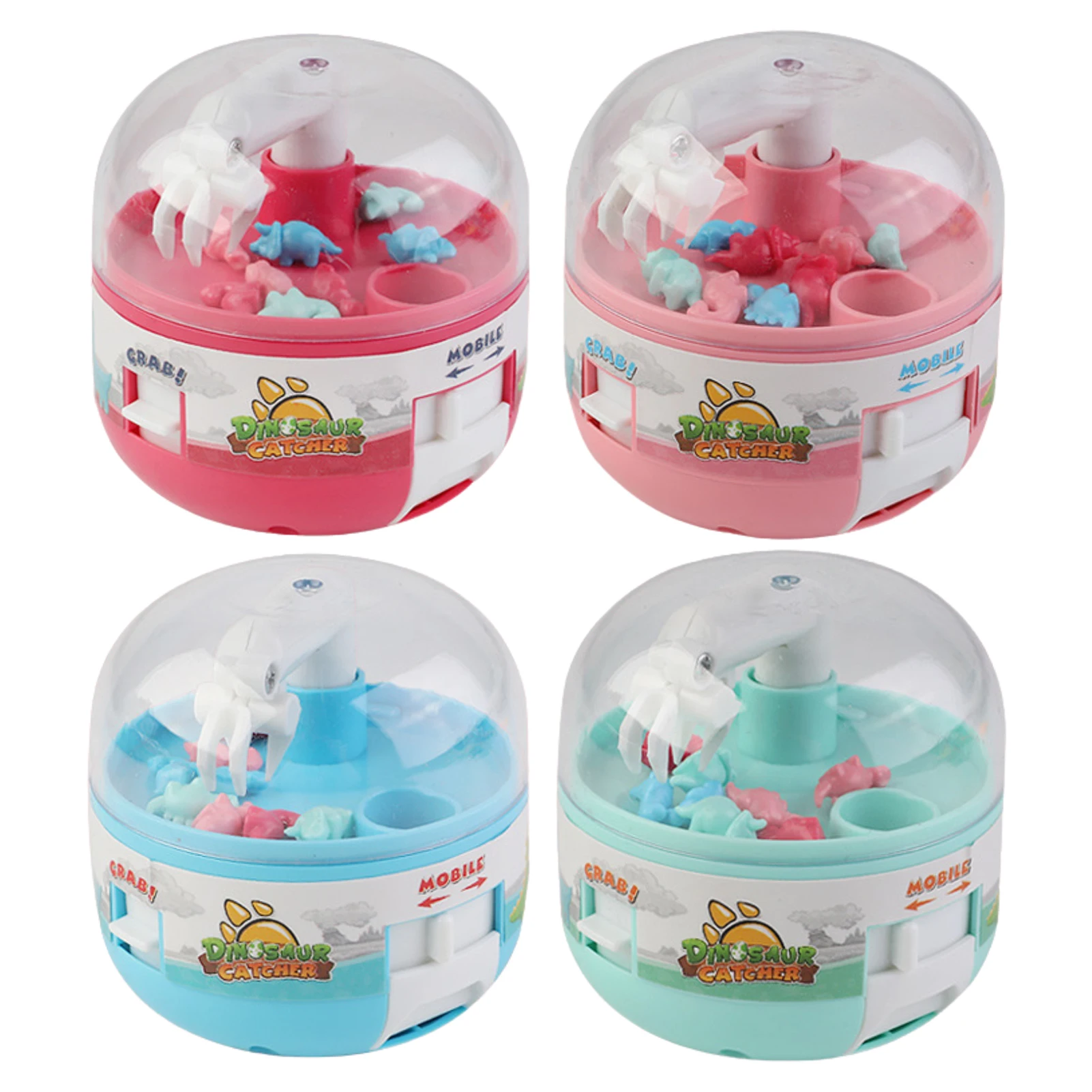 

Capsule Toy Mini Claw Machine Catch Dinosaur Game Cute Catcher Stress Relief Micro Dino Figures Small Prize For Kids Children