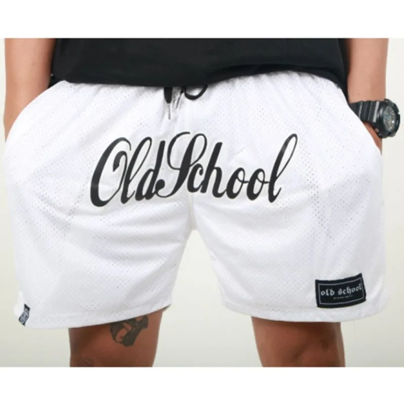 Мужские повседневные шорты стандартного кроя из полиэстера с принтом и