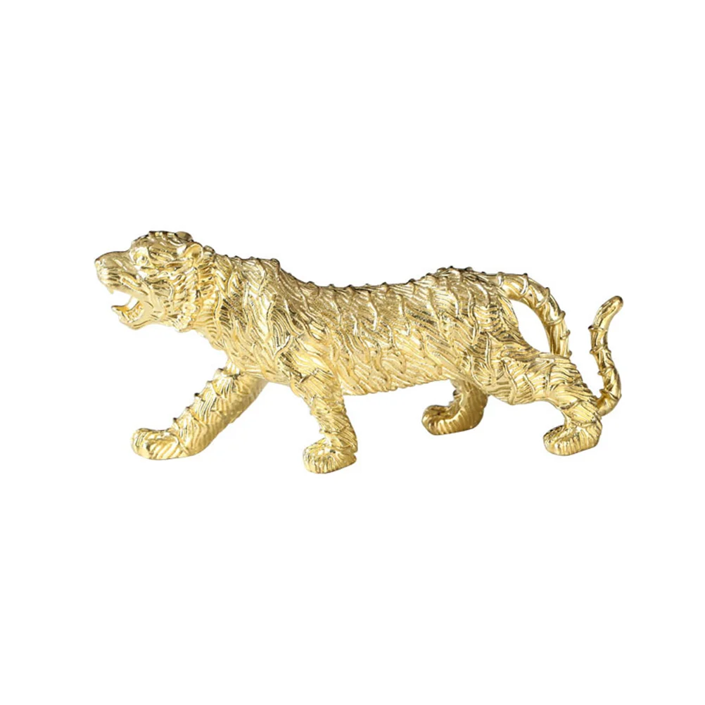 

Статуэтка тигра, латунная скульптура, китайский счастливый год, Фен Шуй богатство, новинка, хорошая фигурка, настольный минигурок