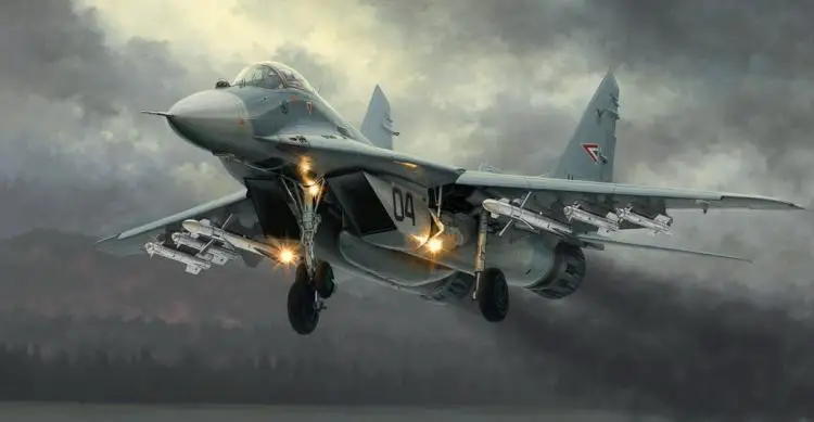 

Trumpeter model 01674 1/72 MIG-29A Fulcrum (Izdeliye 9.12)