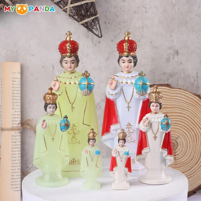 

Кукольный домик Иисуса религиозный жрец фигурка светящаяся фигурка католическая христианская сувенирная настольная статуя Рождество, дом...