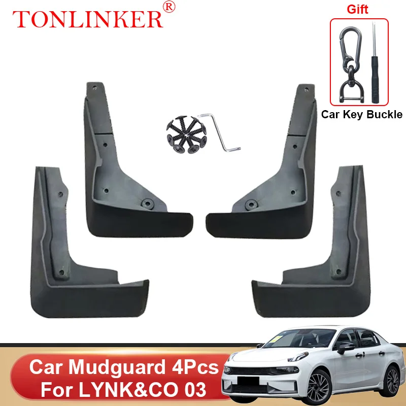 

TONLINKER Car Mudguard For LYNK&C0 03 LYNKC03 2018 2019-2021 2022 Mudguards Splash Guards Front Rear Fender Mudflaps Accessories