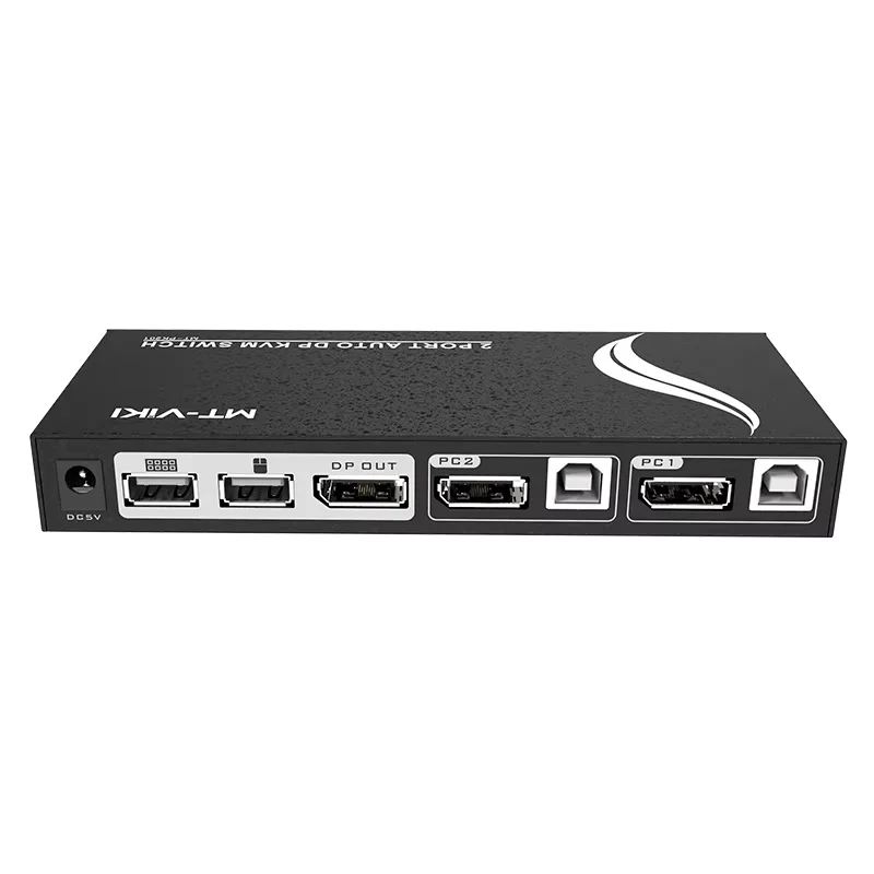Фото MT-VIKI 2-портовый DP kvm-переключатель, компьютер, общий дисплей, USB-мышь, клавиатура, принтер 2 в 1, выход с оригинальной линией MT-PK201 №2