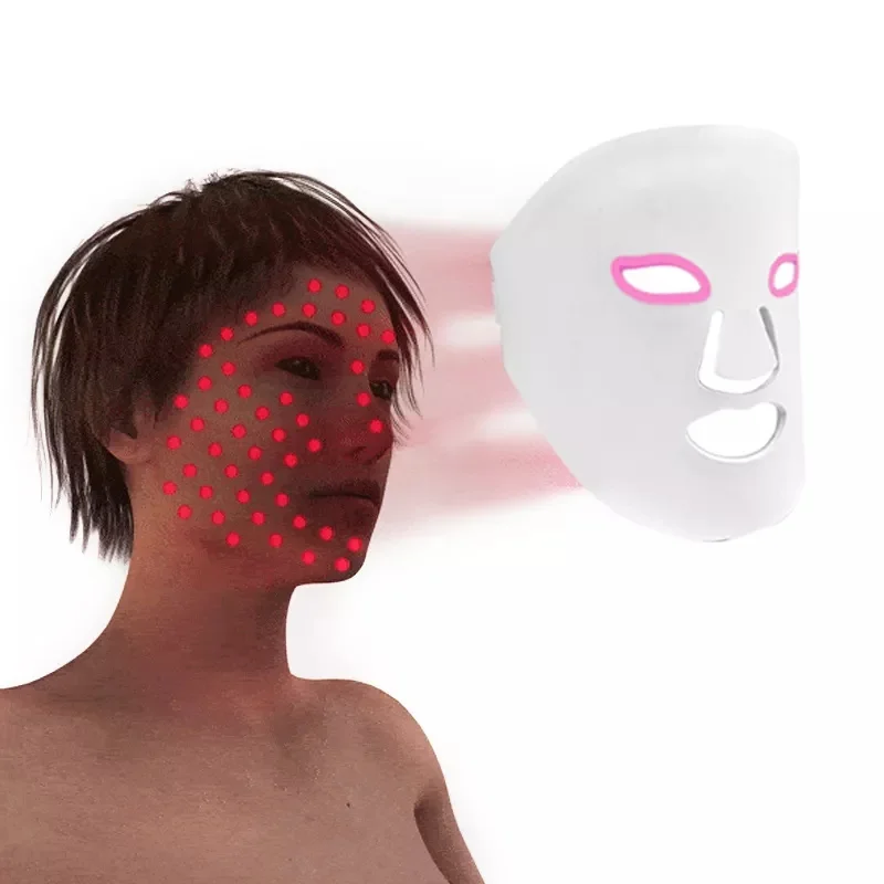 Home Use Pdt Machine Silicone Led Facial Masks Red Llight Therapy Mask For Facial Neck Skin Tightening Rejuvenation Anti Wrinkle