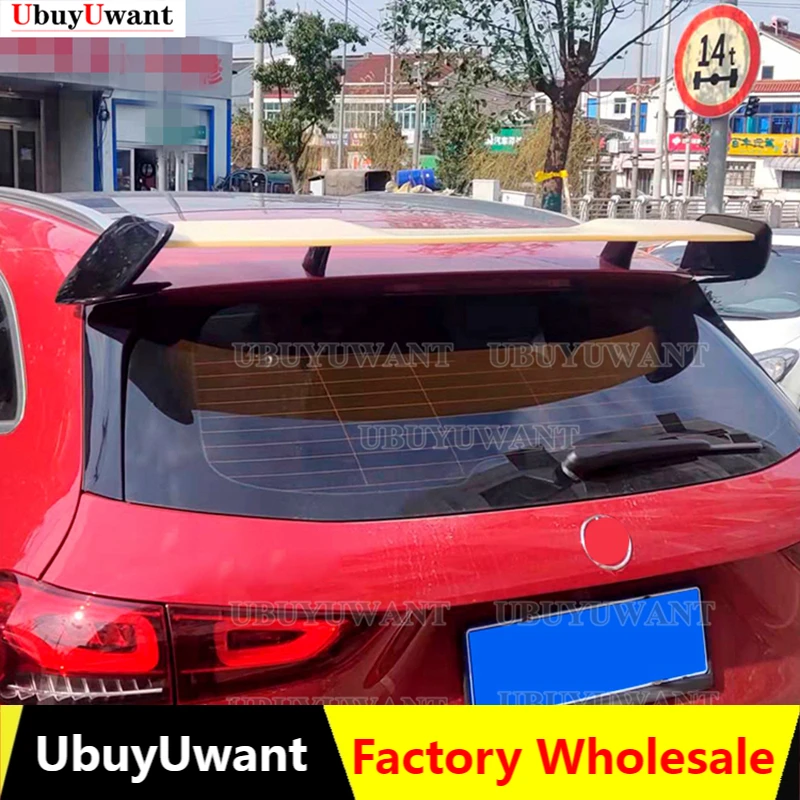 

ABS Bright Black Car Rear Wing Trunk Lip Roof Spoiler For Mercedes-Benz X157 GLA180 200 GLA35 45 H247 AMG 2020 2021 2022