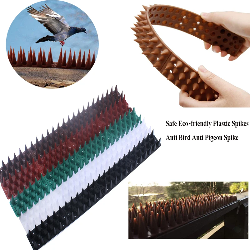 

1Pcs Fence Wall Spikes Cat Animal Repellent Plastic Anti Pigeon Deterrent For Garden Fences Invader Bird Spikes Dog Repeller