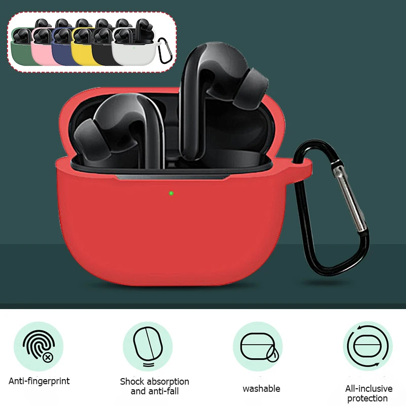 

Candy color earphone case for Xiaomi buds 3 pro Simple Liquid silicone earphone protective cover for Xiaomi Flip buds pro case