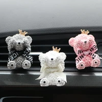 car decoration teddy automobile air outlet aromatherapy car interior decoration teddy bear air outlet
