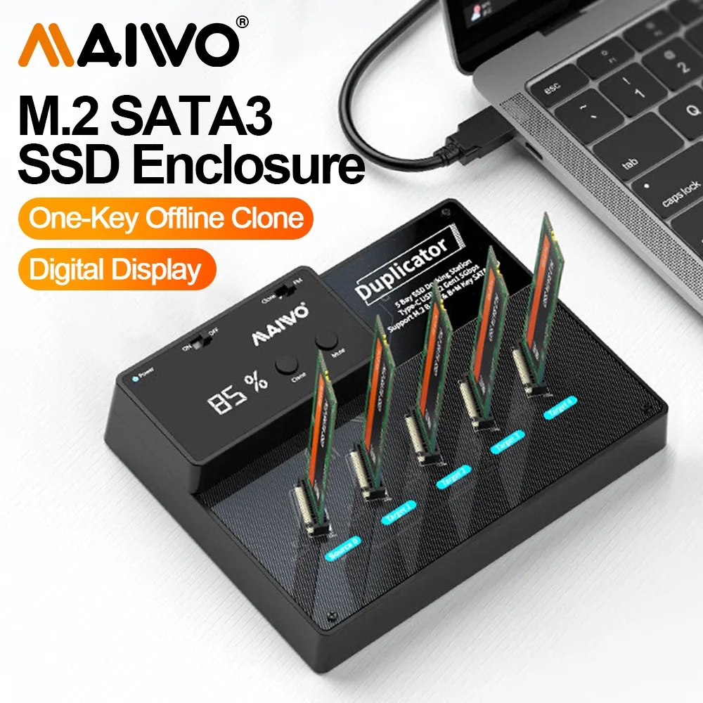 Внешний жесткий диск MAIWO M2 SSD SATA внешний с интерфейсом USB Type-C