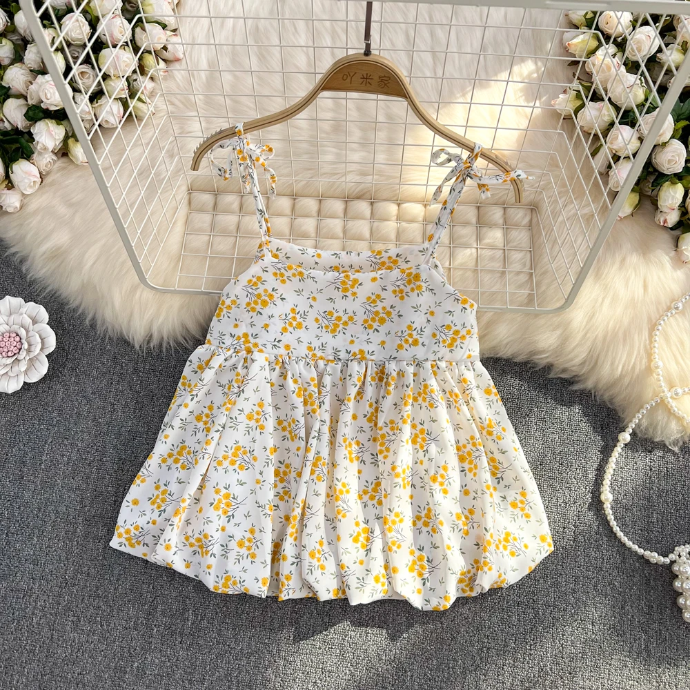 

Korean Sweet Japanese Style Women Blouses Vintage Print Slash Neck Bow Embroidery Female Shirts Summer Boho Beach Style Shirt