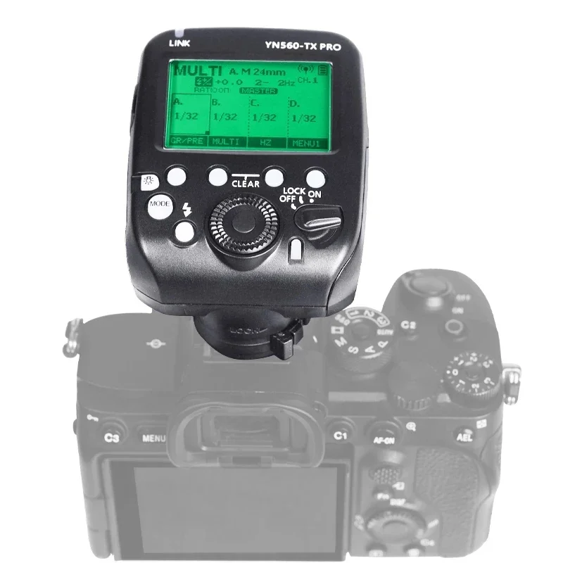 Фото YONGNUO YN560-TX PRO 2,4G Встроенный триггер вспышки беспроводной передатчик для зеркальной камеры Canon YN200/YN560/YN862/YN968 Speedlite №3