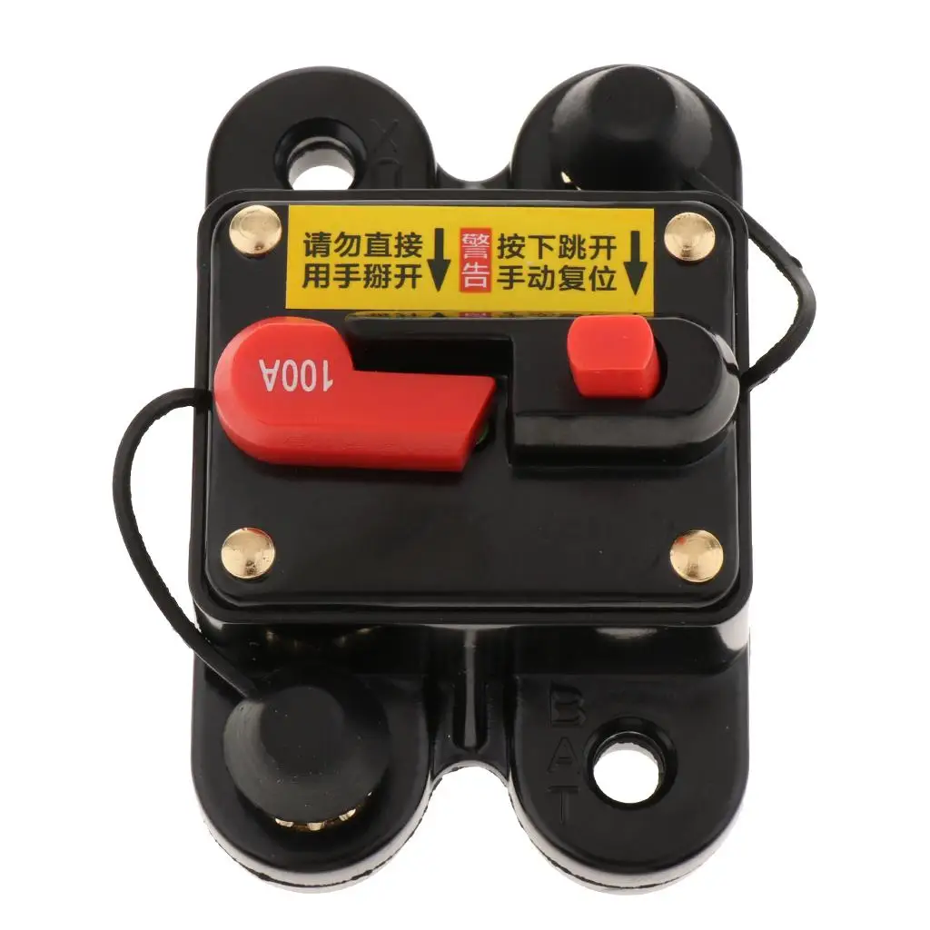 

100Amp Circuit Breaker with Manual Reset Waterproof Inline Fuse Inverter for