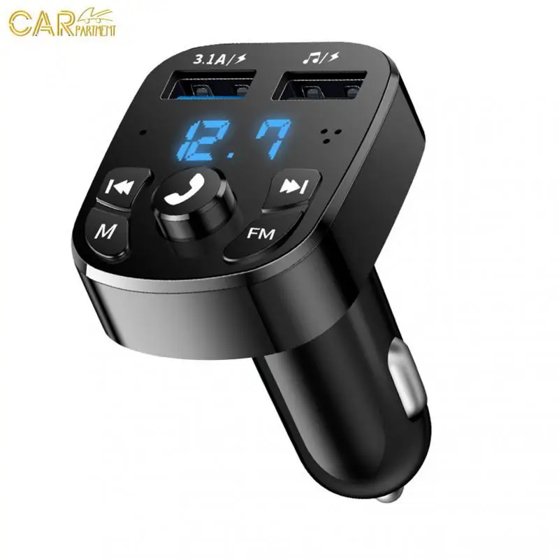 

Dual Usb Car Mp3 Player Multifunctional 3.1a Car Charger Smart Fast Charging Car Music U Disk Supplies Car Accessories
