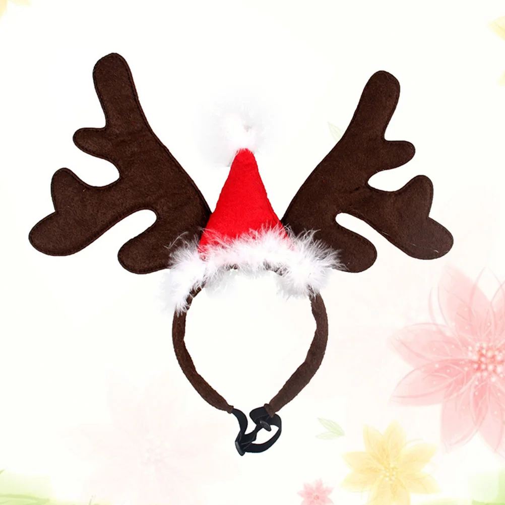 

Dog Christmas Pet Headbandhead Hoop Decor Hatheadwear Costumes Headbands Dogs Cat Reindeer Antlers Costume Puppy Kitten Christma