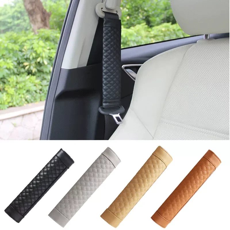 

Car Seat Belt Shoulder Protector Seat Belt Pads Cover Safety Belts Shoulder Cover Pu Leather Seat Belt Pad Car Accessories