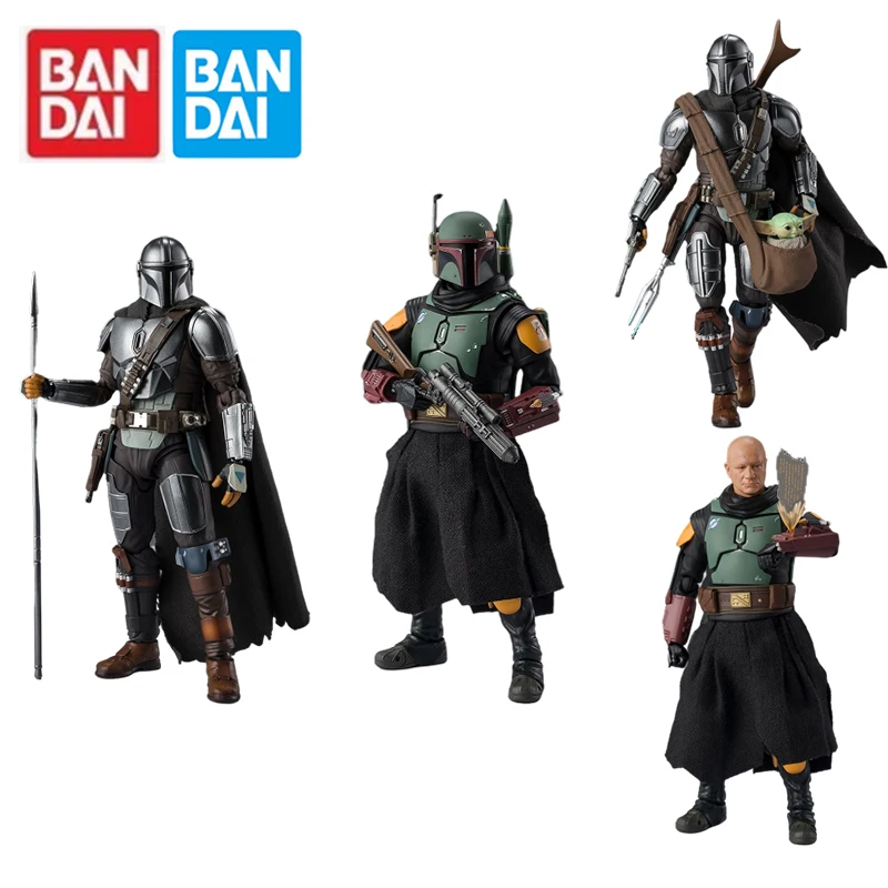 

Bandai Аниме Звездные войны Мультфильм S,h,f мандалор Дин джарин грогу йода малыш Shf Коллекционная модель Аниме фигурки экшн-игрушки