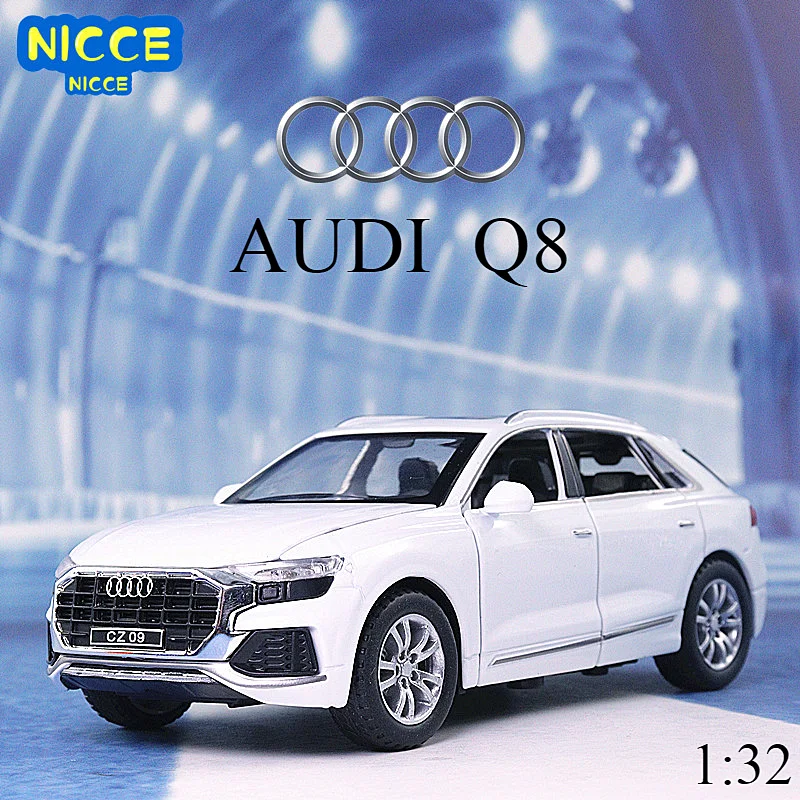 

Nicce 1:32 AUDI Q8 SUV Alloy Car Model Diecasts Metal Toy Vehicles Car Model Sound Light Collection Childrens Toy Gift A14
