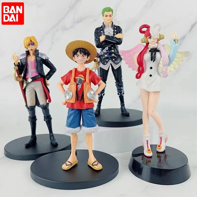 

Фигурки героев аниме Luffy Zoro Sanji, цельная пленка Красной Уты, Shanks Dxf, игрушечные модели, подарок на Рождество для детей